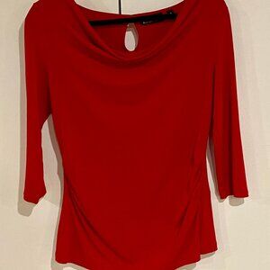 NY&CO 7th Avenue Design Studio Red Cowl Neck‎ Top